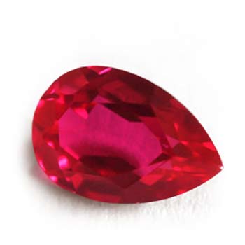 a fine quality oval mixed-cut ruby gemstone